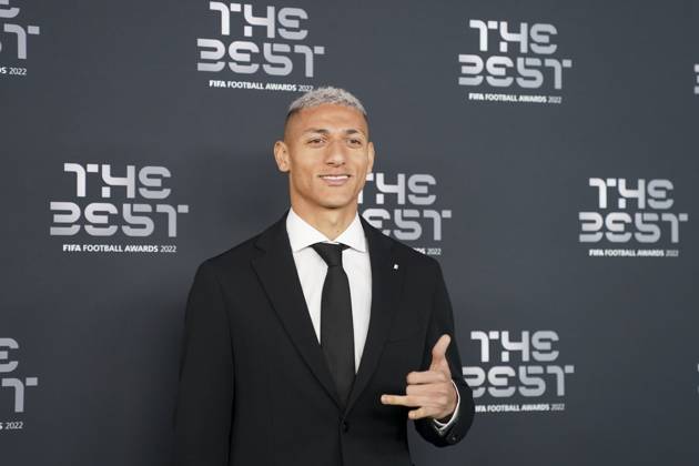 Paris, France, February 27th 2023: Brazil and Tottenham Hotspur striker Richarlyson arrives at The Best FIFA Football Awards 2022 at Salle Pleyel in Paris, France. (Daniela Porcelli SPP) Copyright: xDanielaxPorcellix xSPPx spp-en-DaPoSp-djp270223-101552