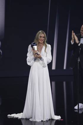 Paris, France, February 27th 2023: Spain and Barcelona midfielder Alexia Putellas win The Best Women?s Player at The Best FIFA Football Awards 2022 at Salle Pleyel in Paris, France. (Daniela Porcelli SPP) Copyright: xDanielaxPorcellix xSPPx spp-en-DaPoSp-djp270223-102141