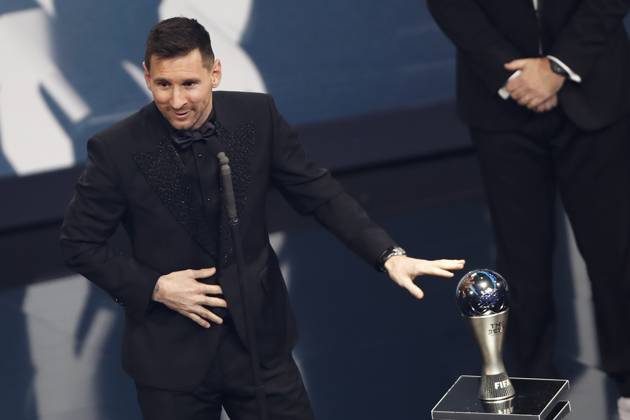 Lionel Messi FOOTBALL : The Best FIFA Football Awards 2022 - 27 02 2023 MichaelBaucher Panoramic 