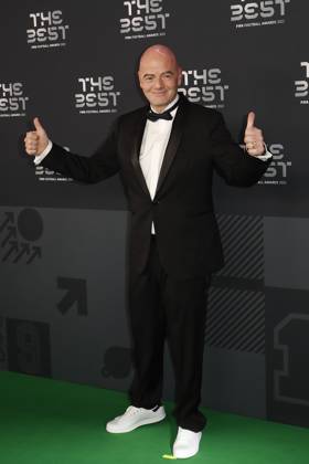Sport Bilder des Tages Gianni Infantino FOOTBALL : The Best FIFA Football Awards 2022 - 27 02 2023 MichaelBaucher Panoramic 
