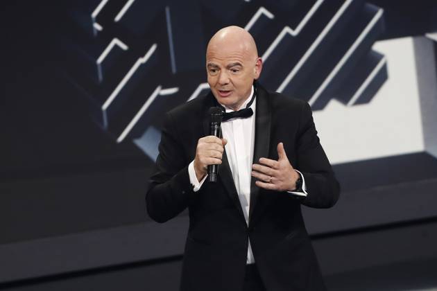 Gianni Infantino FOOTBALL : The Best FIFA Football Awards 2022 - 27 02 2023 MichaelBaucher Panoramic 