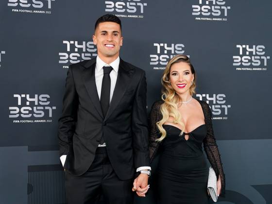 Paris, France, February 27th 2023: Portugal and Manchester City defender Joao Cancelo and his girlfriend Daniela Machado arrive at The Best FIFA Football Awards 2022 at Salle Pleyel in Paris, France. (Daniela Porcelli SPP) Copyright: xDanielaxPorcellix xSPPx spp-en-DaPoSp-20230227-DP101537