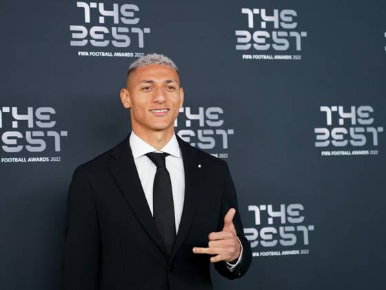 Paris, France, February 27th 2023: Brazil and Tottenham Hotspur striker Richarlyson arrives at The Best FIFA Football Awards 2022 at Salle Pleyel in Paris, France. (Daniela Porcelli SPP) Copyright: xDanielaxPorcellix xSPPx spp-en-DaPoSp-20230227-DP101552