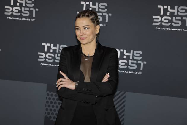 27 Fevrier 2023 : Paris, France : Laure Boulleau arrivant la la soirà e des FIFA AWARDS THE BEST 2023 à la Salle Pleyel. (Henri Szwarc Starface) 289106 2023-02-27 Paris France Copyright: xHenrixSwzarcx xStarfacex 0238010456st