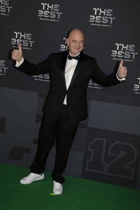 27 Fevrier 2023 : Paris, France : Gianni Infantino arrivant la la soirÃ e des FIFA AWARDS THE BEST 2023 Ã la Salle Pleyel. (Henri Szwarc Starface) 289106 2023-02-27 Paris France  Copyright: xHenrixSwzarcx xStarfacex 0238010505st