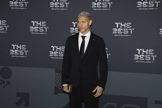 27 Fevrier 2023 : Paris, France : Richarlisson arrivant la la soirÃ e des FIFA AWARDS THE BEST 2023 Ã la Salle Pleyel. (Henri Szwarc Starface) 289106 2023-02-27 Paris France  Copyright: xHenrixSwzarcx xStarfacex 0238010575st