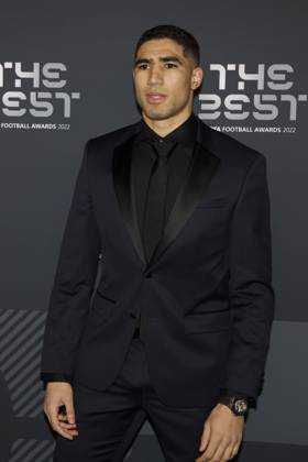 27 Fevrier 2023 : Paris, France : Achraf Hakimi arrivant la la soirÃ e des FIFA AWARDS THE BEST 2023 Ã la Salle Pleyel. (Henri Szwarc Starface) 289106 2023-02-27 Paris France  Copyright: xHenrixSwzarcx xStarfacex 0238010581st