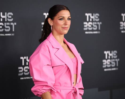 The Best FIFA Football Awards 2022 - Show Alex Morgan poses for a photo on the Green Carpet ahead of The Best FIFA Football Awards 2022 on February 27, 2023 in Paris, France. Paris France  Copyright: xRaddadxJebarahx originalFilename:jebarah-notitle230227_npk85.jpg