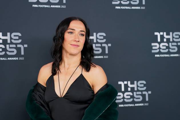 Paris, France, February 27th 2023: Lucy Bronze (football player of England and Barcelona) on the green carpet at arrivals during the The Best FIFA Football Awards 2022 at Salle Pleyel in Paris, France. (Daniela Porcelli SPP) Copyright: xDanielaxPorcellix xSPPx spp-en-DaPoSp-20230227-DP100972