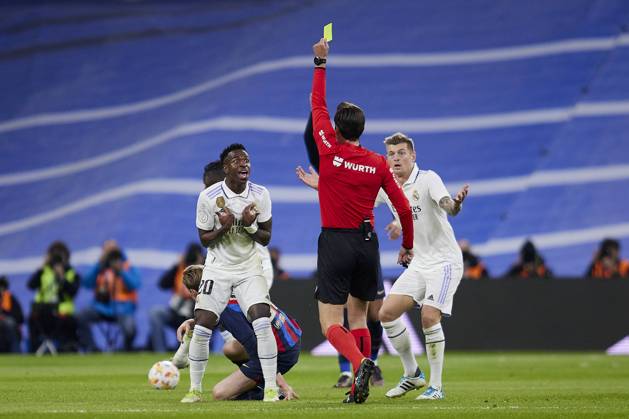 Bilder des Jahres 2023, Sport 03 März Sport Themen der Woche KW09 Sport Bilder des Tages March 2, 2023, Madrid, Madrid, Spain: Vinicius Jr. of Real Madrid during the Spanish football King s Cup semifinal match between Real Madrid CF and FC Barcelona, Barca at the Santiago Bernabeu Stadium in Madrid, Spain on March 2, 2023 Madrid Spain - ZUMAa206 20230302_zsp_a206_028 Copyright: xRubenxAlbarranx