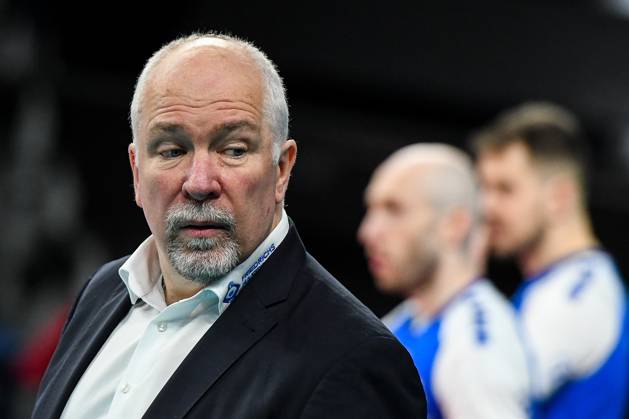 GER, 2023 CEV Volleyball Champions League, VfB Friedrichshafen (GER) vs Jastrzebski Wegiel (POL) 09.03.2023, ratiopharm Arena, Neu-Ulm, GER, 2023 CEV Volleyball Champions League, VfB Friedrichshafen (GER) vs Jastrzebski Wegiel (POL), Viertelfinale, im Bild Mark Lebedew (Friedrichshafen)