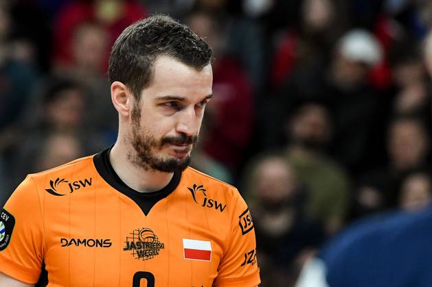 GER, 2023 CEV Volleyball Champions League, VfB Friedrichshafen (GER) vs Jastrzebski Wegiel (POL) 09.03.2023, ratiopharm Arena, Neu-Ulm, GER, 2023 CEV Volleyball Champions League, VfB Friedrichshafen (GER) vs Jastrzebski Wegiel (POL), Viertelfinale, im Bild Benjamin Toniutti (Jastrzebski, 6)