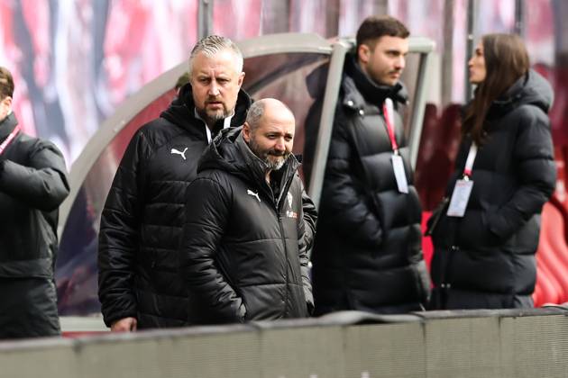 Co-Trainer Oliver Neuville (Borussia Mönchengladbach) - 1. Fussball Bundesliga Saison 2022-2023 Punktspiel RB Leipzig vs. Borussia Mönchengladbach in der Red Bull Arena in Leipzig - Fussball,Deutschland,Mann,Männer,11.03.2023