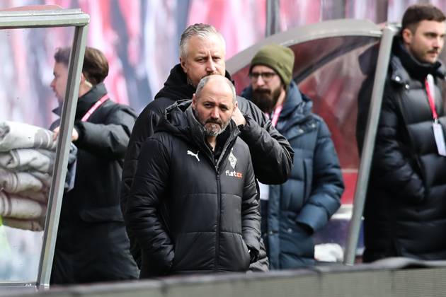 Co-Trainer Oliver Neuville (Borussia Mönchengladbach) - 1. Fussball Bundesliga Saison 2022-2023 Punktspiel RB Leipzig vs. Borussia Mönchengladbach in der Red Bull Arena in Leipzig - Fussball,Deutschland,Mann,Männer,11.03.2023