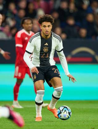 Kevin Schade, DFB 21 in the friendly match GERMANY - PERU 2-0 Preparation for European Championships 2024 in Germany ,Season 2022 2023, on Mar 25, 2023 in Mainz, Germany.