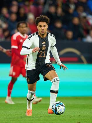 Kevin Schade, DFB 21 in the friendly match GERMANY - PERU 2-0 Preparation for European Championships 2024 in Germany ,Season 2022 2023, on Mar 25, 2023 in Mainz, Germany.