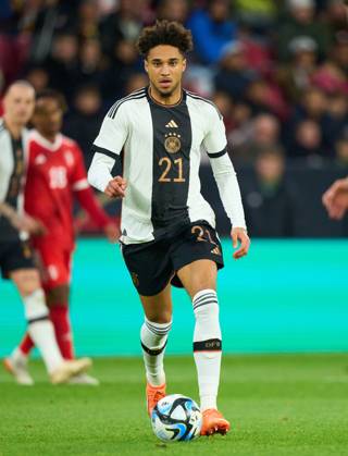 Kevin Schade, DFB 21 in the friendly match GERMANY - PERU 2-0 Preparation for European Championships 2024 in Germany ,Season 2022 2023, on Mar 25, 2023 in Mainz, Germany.