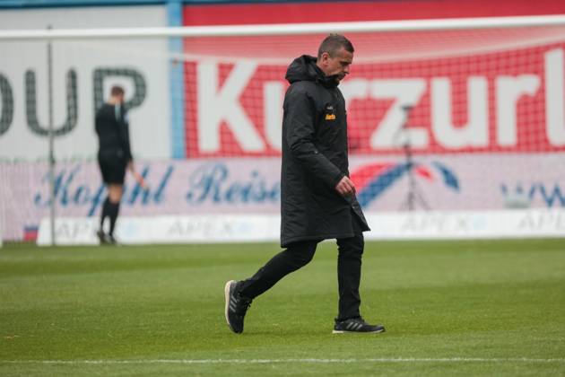 Trainer Mersed Selimbegovic (Regensburg) ; GER, FC Hansa Rostock vs. SSV Jahn Regensburg, Fussball, 2. Bundesliga, 31. Spieltag, Spielzeit 2022 2023, 06.05..2023, DFL REGULATIONS PROHIBIT ANY USE OF PHOTOGRAPHS AS IMAGE SEQUENCES AND OR QUASI-VIDEO, GER, FC Hansa Rostock vs. SSV Jahn Regensburg, Fussball, 2. Bundesliga, 31. Spieltag, Spielzeit 2022 2023, 06.05..2023 Rostock Copyright: xAndyxBuenning xEibner-Pressefotox EP_abg
