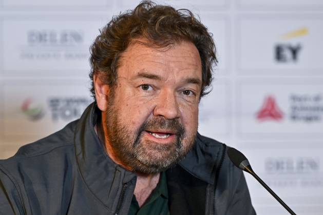 Michael Jones, Tournament Director of the Soudal Open pictured during a press conference, PK, Pressekonferenz regarding the 2023 Soudal Open DP World Tour golf tournament, in Schilde, Tuesday 09 May 2023. The 2023 Soudal Open taken place from 11 to 14 May at the Rinkven Golf Club in Schilde. DIRKxWAEM  x66980305x