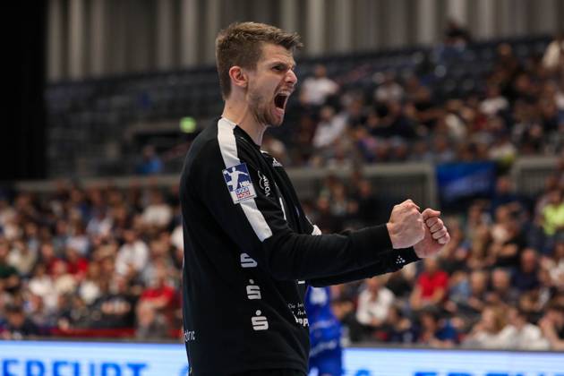 1. Bundesliga Handball Bergischer HC gegen Füchse Berlin, 14.05.2023 Christopher Rudeck ( 1 Bergischer HC) - 1. Bundesliga Handball Bergischer HC gegen Füchse Berlin 14.05.2023 in Düsseldorf. Copyright: xBEAUTIFULxSPORTS KennyxBeelex