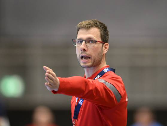 Trainer Jaron SIEWERT (B) Gestik, Geste, Handball 1. Bundesliga, 30. Spieltag, Bergischer HC (BHC) - Fuechse Berlin (B), am 14.05.2023 in Duesseldorf Deutschland. ÂÂ