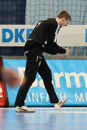 GER, LIQUI MOLY HBL, Bergischer HC vs. Fuechse Berlin 14.05.2023, Mitsubishi Electric HALLE, Duesseldorf, GER, LIQUI MOLY HBL, Bergischer HC vs. Fuechse Berlin , im Bild: Torjubel Jubel Jubellauf, Christopher Rudeck Torwart (BHC 1),