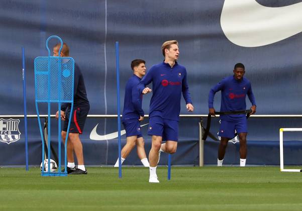 FC Barcelona, Barca Training Session Frenkie de Jong during the training prior to the Liga Santander match against Real Sociedad, in Barcelona, on 19th May 2023. Barcelona Barcelona Spain  Copyright: xUrbanandsportx originalFilename:urbanandsport-fcbarcel230519_npDbw