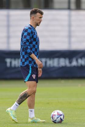 Training of the Croatian national football team Ivan Perisic of Croatia at the training of the Croatian national football team on the field of Feyenoord s football academy in Rotterdam, Netherlands on June 17, 2023. LukaxStanzl PIXSELL