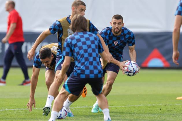 Training of the Croatian national football team Mateo Kovacic of Croatia at the training of the Croatian national football team on the field of Feyenoord s football academy in Rotterdam, Netherlands on June 17, 2023. LukaxStanzl PIXSELL
