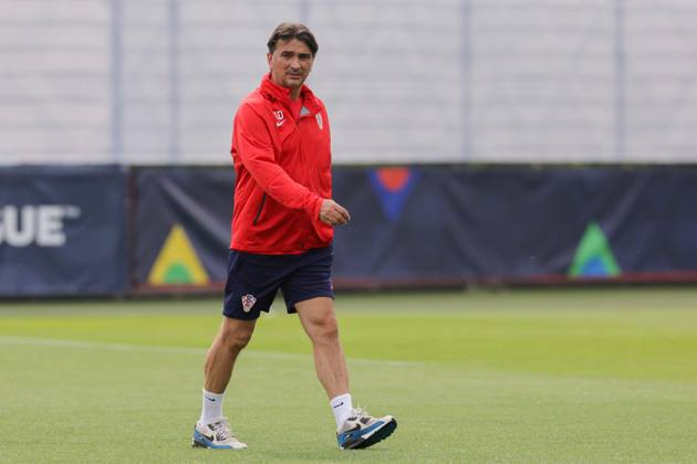 Training of the Croatian national football team Head coach Zlatko Dalic at the training of the Croatian national football team on the field of Feyenoord s football academy in Rotterdam, Netherlands on June 17, 2023. LukaxStanzl PIXSELL