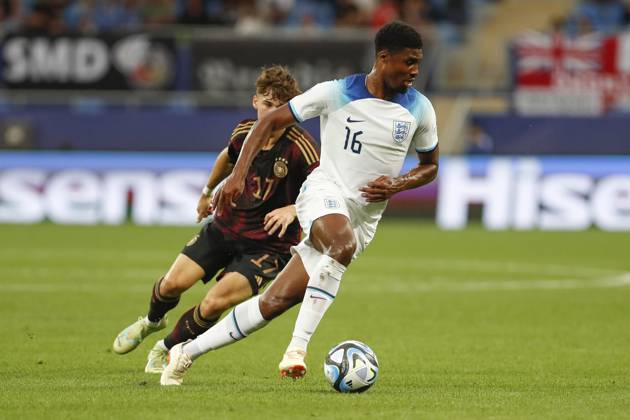 UEFA U21, U 21 EM, Deutschland - England, 3. Gruppenspiel, 28.06.2023, Batumi Ben JOHNSON (16, England), UEFA U21-Fussball-Europameisterschaft in Rumaenien und Georgien, Deutschland - England, 3. Gruppenspiel, 28.06.2023, Batumi Copyright: xBEAUTIFULxSPORTS Meuselx