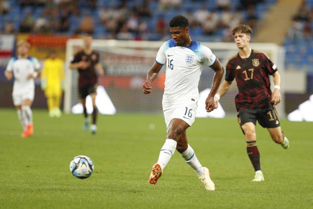 UEFA U21, U 21 EM, Deutschland - England, 3. Gruppenspiel, 28.06.2023, Batumi Ben JOHNSON (16, England), UEFA U21-Fussball-Europameisterschaft in Rumaenien und Georgien, Deutschland - England, 3. Gruppenspiel, 28.06.2023, Batumi Copyright: xBEAUTIFULxSPORTS Meuselx