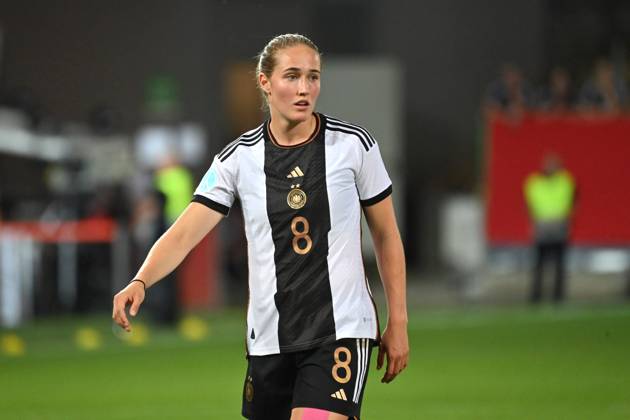 Sydney LOHMANN (GER), Aktion,Einzelbild,angeschnittenes Einzelmotiv,Halbfigur,halbe Figur. Deutschland (GER) -Sambia (ZMB) 2-3 am 07.07.2023, Sportpark Ronhof Thomas Sommer in Fuerth,