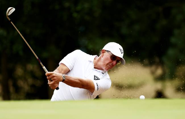 Mandatory Credit: Photo by James Marsh Shutterstock (13995948ad) Phil Mickelson of USA and team Hyflyers during his round. LIV Golf Invitational London, Day Two, Golf, Centurion Club, Hemel Hempstead, UK - 08 Jul 2023 LIV Golf Invitational London, Day Two, Golf, Centurion Club, Hemel Hempstead, UK - 08 Jul 2023 Copyright: xJamesxMarsh Shutterstockx 13995948ad