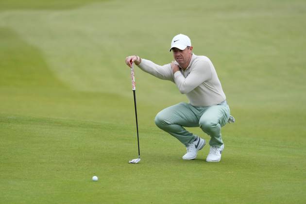 Mandatory Credit: Photo by Stuart Wallace Shutterstock (14003901q) Rory McIlroy (NIR) on the 1st green during the final round. Genesis Scottish Open, Day Four, Golf, The Renaissance Club, North Berwick, UK - 16 Jul 2023 Genesis Scottish Open, Day Four, Golf, The Renaissance Club, North Berwick, UK - 16 Jul 2023 Copyright: xStuartxWallace Shutterstockx 14003901q