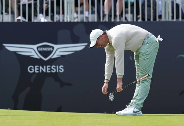 Mandatory Credit: Photo by Stuart Wallace Shutterstock (14003901ar) Rory McIlroy (NIR) reacts after holing a birdie putt on the 18th green to win the Genesis Scottish Open by one shot with a score of 15 under par after 72 holes, beating Robert MacIntyre (SCO) by one shot. Genesis Scottish Open, Day Four, Golf, The Renaissance Club, North Berwick, UK - 16 Jul 2023 Genesis Scottish Open, Day Four, Golf, The Renaissance Club, North Berwick, UK - 16 Jul 2023 Copyright: xStuartxWallace Shutterstockx 14003901ar