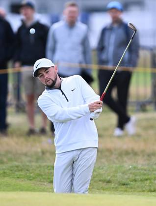 Mandatory Credit: Photo by Greig Cowie Shutterstock (14012011bu) Alan Fitzpatrick on the 1st Green The British Open Championship, Practice, Golf, Royal Liverpool Golf Club, Liverpool, UK - 17 Jul 2023 The British Open Championship, Practice, Golf, Royal Liverpool Golf Club, Liverpool, UK - 17 Jul 2023  Copyright: xGreigxCowie Shutterstockx 14012011bu