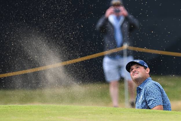 Mandatory Credit: Photo by Greig Cowie Shutterstock (14012011em) Patrick Reed on the 2nd Green The British Open Championship, Practice, Golf, Royal Liverpool Golf Club, Liverpool, UK - 17 Jul 2023 The British Open Championship, Practice, Golf, Royal Liverpool Golf Club, Liverpool, UK - 17 Jul 2023  Copyright: xGreigxCowie Shutterstockx 14012011em
