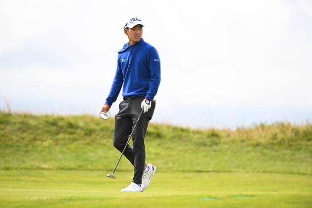 Mandatory Credit: Photo by Greig Cowie Shutterstock (14012011et) Bio Kim on the 14th Green The British Open Championship, Practice, Golf, Royal Liverpool Golf Club, Liverpool, UK - 17 Jul 2023 The British Open Championship, Practice, Golf, Royal Liverpool Golf Club, Liverpool, UK - 17 Jul 2023  Copyright: xGreigxCowie Shutterstockx 14012011et
