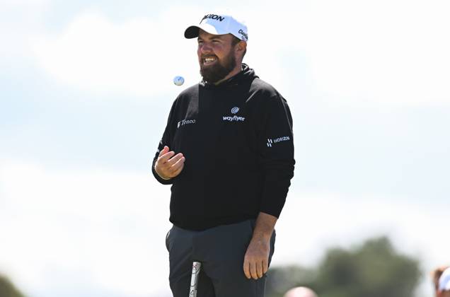 Mandatory Credit: Photo by Greig Cowie Shutterstock (14012011ff) Shane Lowry on the 2nd Tee The British Open Championship, Practice, Golf, Royal Liverpool Golf Club, Liverpool, UK - 17 Jul 2023 The British Open Championship, Practice, Golf, Royal Liverpool Golf Club, Liverpool, UK - 17 Jul 2023  Copyright: xGreigxCowie Shutterstockx 14012011ff
