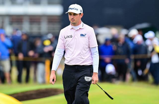 Mandatory Credit: Photo by Greig Cowie Shutterstock (14015635p) JT Poston on the 2nd Green The British Open Championship, Day Three, Golf, Royal Liverpool Golf Club, Liverpool, UK - 22 Jul 2023 The British Open Championship, Day Three, Golf, Royal Liverpool Golf Club, Liverpool, UK - 22 Jul 2023  Copyright: xGreigxCowie Shutterstockx 14015635p