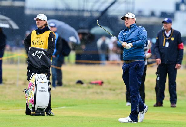 Mandatory Credit: Photo by Greig Cowie Shutterstock (14015635ag) Sami Valimaki on the 2nd fairway The British Open Championship, Day Three, Golf, Royal Liverpool Golf Club, Liverpool, UK - 22 Jul 2023 The British Open Championship, Day Three, Golf, Royal Liverpool Golf Club, Liverpool, UK - 22 Jul 2023  Copyright: xGreigxCowie Shutterstockx 14015635ag