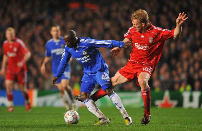 UEFA Champions League Soccer match, Semi Final, Chelsea vs Liverpool Chelsea s Claude Makelele during the UEFA Champions League Soccer match, Semi Final, Second Leg, Chelsea vs Liverpool at the Stamford Bridge in London, UK on April 30, 2008. Chelsea won 3-2. Chelsea reach his first Champions League final. Photo by Steeve McMay Cameleon ABACAPRESS.COM London - Copyright: xMcMayxSteve ABACAx 151133_32 McMayxSteve ABACAx 151133_32