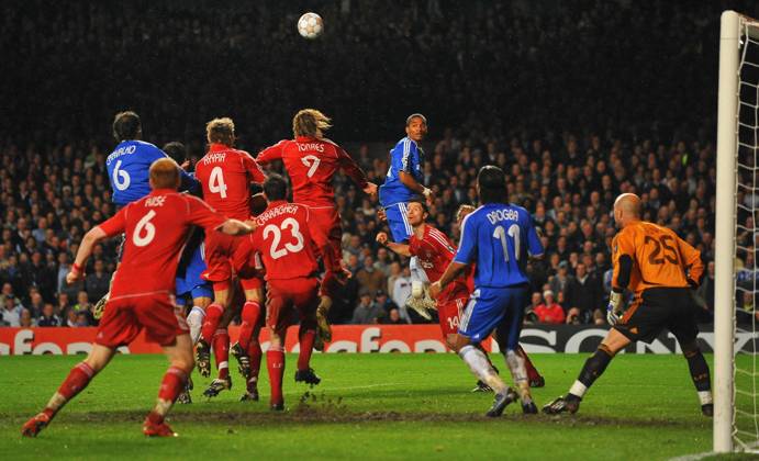 UEFA Champions League Soccer match, Semi Final, Chelsea vs Liverpool Chelsea s attack during the UEFA Champions League Soccer match, Semi Final, Second Leg, Chelsea vs Liverpool at the Stamford Bridge in London, UK on April 30, 2008. Chelsea won 3-2. Chelsea reach his first Champions League final. Photo by Steeve McMay Cameleon ABACAPRESS.COM London - Copyright: xMcMayxSteve ABACAx 151133_50 McMayxSteve ABACAx 151133_50