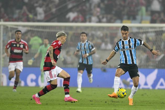 Flamengo x Grêmio RIO DE JANEIRO, RJ - 16.08.2023: FLAMENGO X GRÊMIO - Ferreira during Flamengo x Grêmio held at the Maracanã Stadium, for the second leg of the Copa do Brasil semi-final, this Wednesday night (16), in Rio de Janeiro, RJ. (Photo: Celso Pupo Fotoarena) x2419440x CelsoxPupo