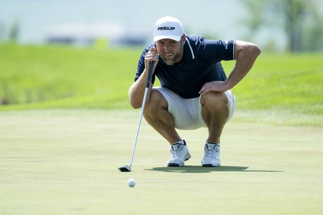 Ales Korinek from Czech Republic is seen during the Czech Open 2023 men s golf tournament, part of the Czech PGA, Golf Herren Tour, 1st round, on August 17, 2023, in Beroun, Czech Republic. (CTKxPhoto OndrejxDeml) CTKPhotoP2023081703546  CTKPhotoP2023081703546