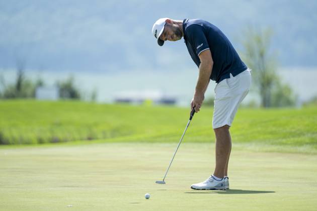 Ales Korinek from Czech Republic in action during the Czech Open 2023 men s golf tournament, part of the Czech PGA, Golf Herren Tour, 1st round, on August 17, 2023, in Beroun, Czech Republic. (CTKxPhoto OndrejxDeml) CTKPhotoP2023081703554  CTKPhotoP2023081703554