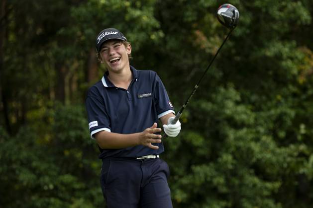 Louis Klein from Czech Republic in action during the Czech Open 2023 men s golf tournament, part of the Czech PGA, Golf Herren Tour, 1st round, on August 17, 2023, in Beroun, Czech Republic. (CTKxPhoto OndrejxDeml) CTKPhotoP2023081704438  CTKPhotoP2023081704438