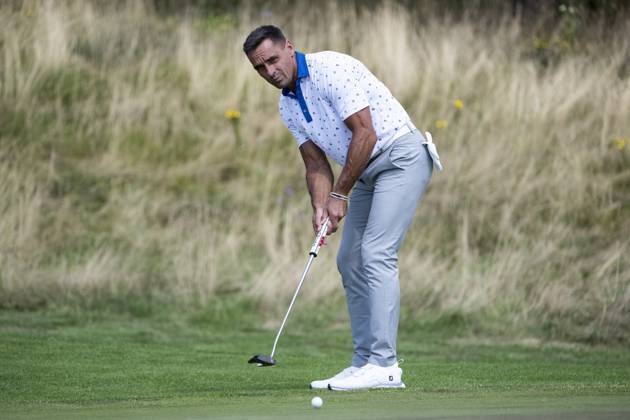 Roman Sebrle from Czech Republic in action during the Czech Open 2023 men s golf tournament, part of the Czech PGA, Golf Herren Tour, 1st round, on August 17, 2023, in Beroun, Czech Republic. (CTKxPhoto OndrejxDeml) CTKPhotoP2023081704455  CTKPhotoP2023081704455