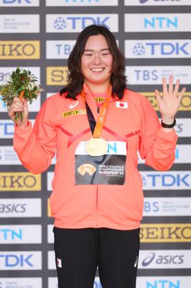Haruka Kitaguchi (JPN), AUGUST 26, 2023 - Athletics : World Athletics Championships Budapest 2023 Women s Javelin Throw Medal Ceremony at National Athletics Centre, Budapest, Hungary. Noxthirdxpartyxsales  (227282518)